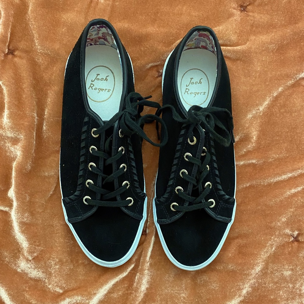 Jack Rogers Carter Suede Lace Up Sneakers